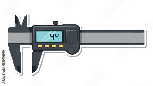 vector illustration of a caliper
