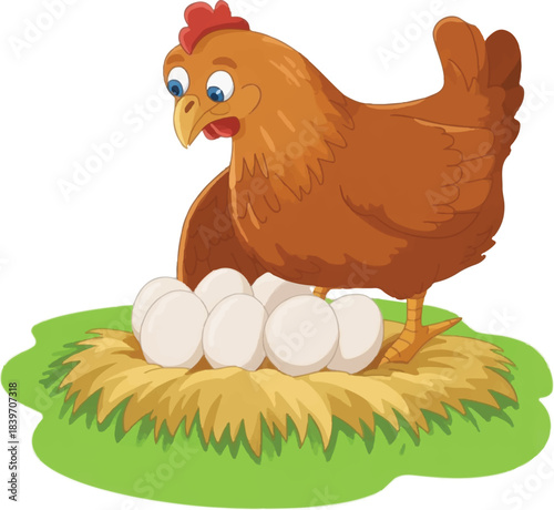 chicken and eggs