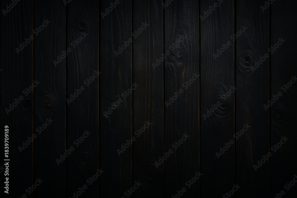 Obraz premium 重厚感のあるダークブラウンの木目テクスチャ背景
