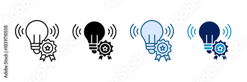 Brand Awareness Icon Set Multiple Style Collection