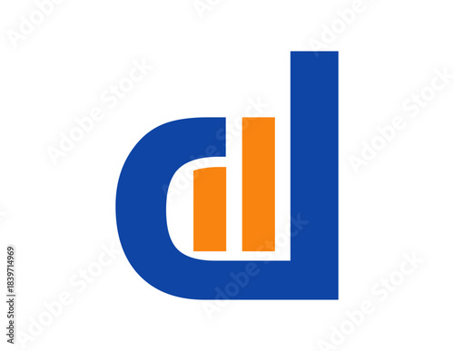 d financial logo,d letter logo,d monogram logo,d letter logo