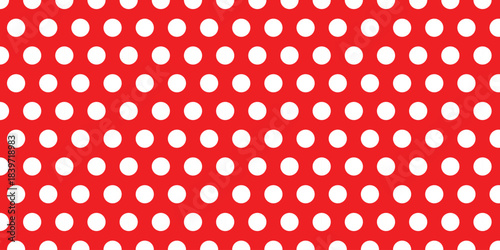 simple white dot pattern on red for banner poster background.