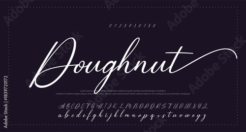  Font Handwritten Glossy Script Text Effect