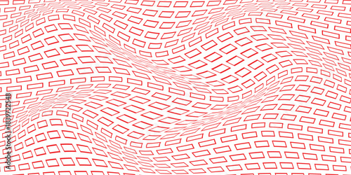 simple red outline minus wave pattern for banner poster background.