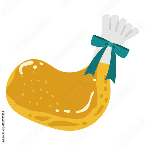 ローストチキン（チキンレッグ）のイラスト