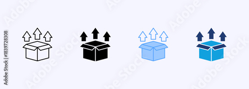 Product Growth Icon Set Multiple Style Collection Element For Design