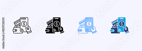 Payment Method Icon Set Multiple Style Collection Element For Design