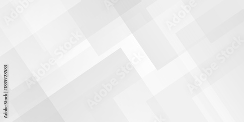 Abstract vector gray and white tech technology transparent square rectangle shape. seamless geometry paper triangle background. Space design concept. Decorative web layout template banner design.