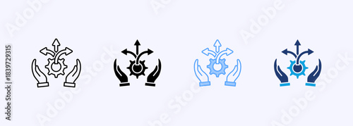 Flexibility Icon Set Multiple Style Collection Element For Design