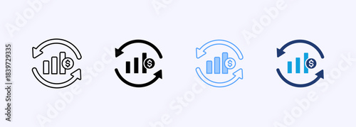 Business Continuity Icon Set Multiple Style Collection Element For Design