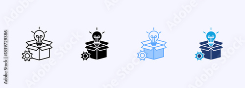 Product Development Icon Set Multiple Style Collection Element For Design