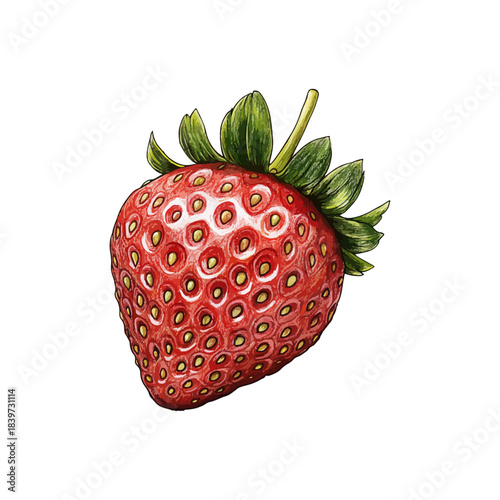 strawberry hand drawn illustration