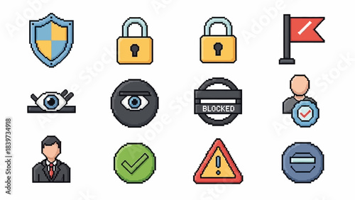 Digital Marketing and Advertising Icons Set. SEO, PPC, ROI, and Business Metrics Flat Line Vector Collection.