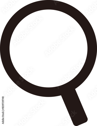 線画の虫眼鏡アイコン