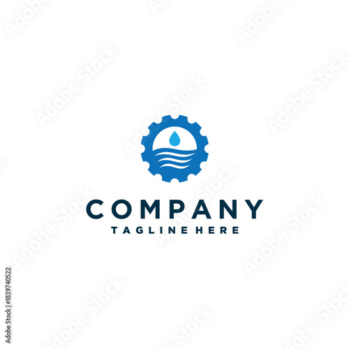 Plumbing logo design template