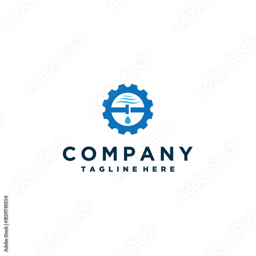 Plumbing logo design template