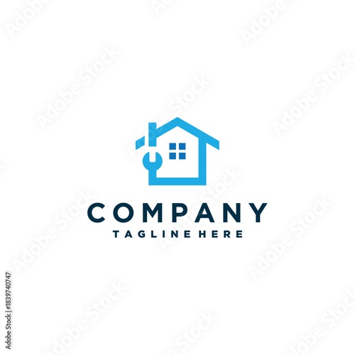 Plumbing logo design template