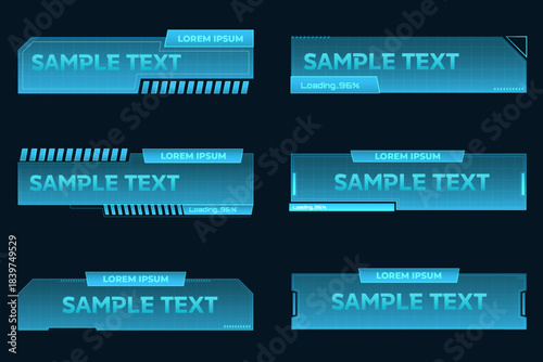 set overlay banner with cyberpunk theme for stream channel