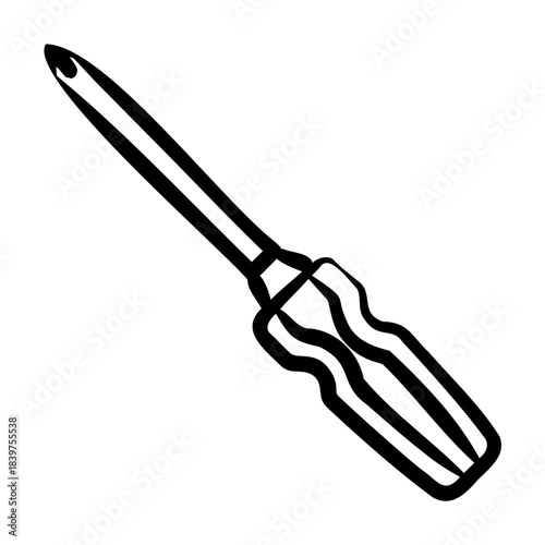 Screwdriver Icon - Handdrawn