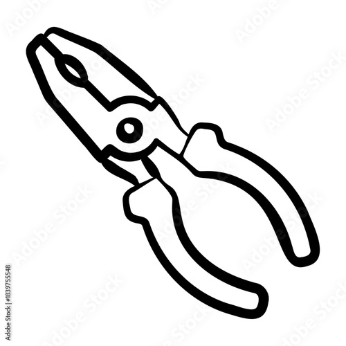 Pliers Icon - Handdrawn