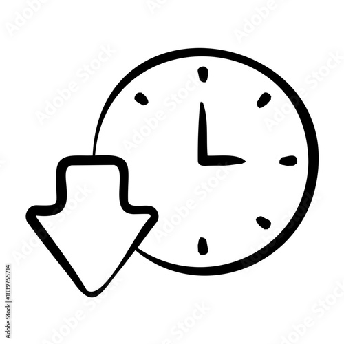 Downtime Icon - Handdrawn