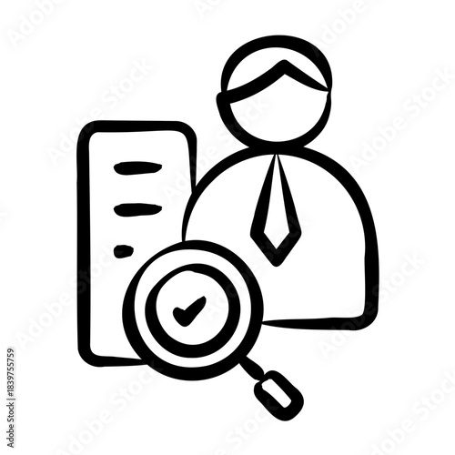 Inspector Icon - Handdrawn