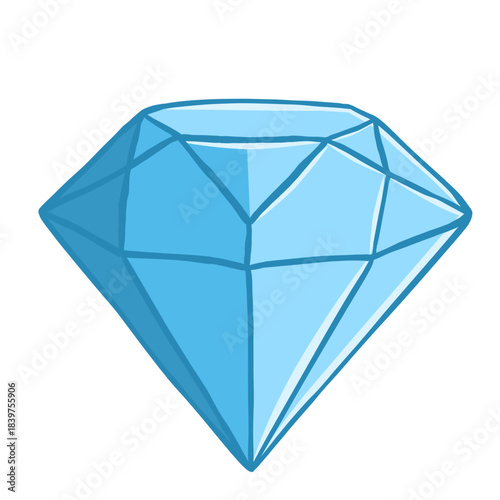 diamond on white background