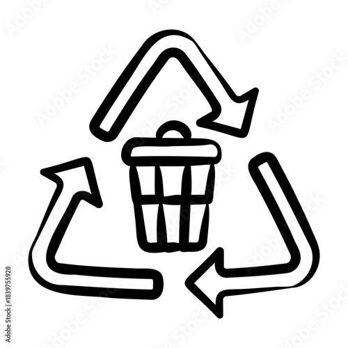 Recycling Icon - Handdrawn