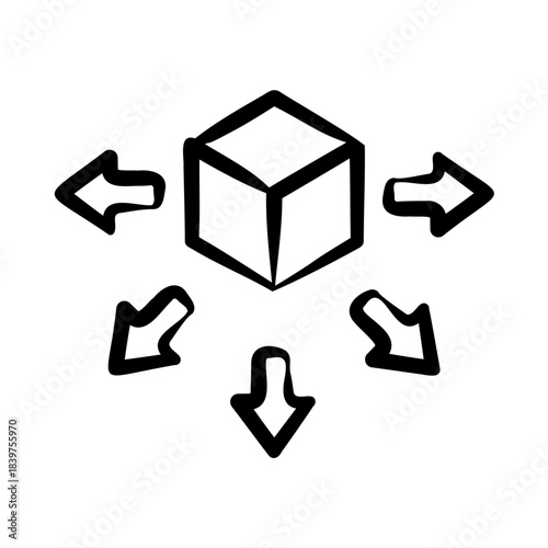 Distribution Icon - Handdrawn