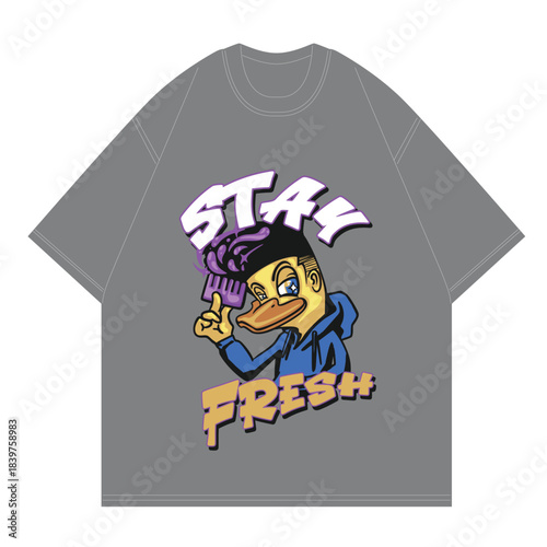 stay fresh comb duck cool pose for kids clothing brand