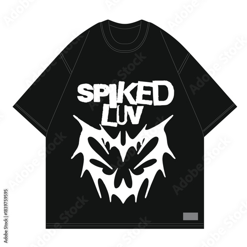 spiked love dsign style vintage and goth for clothing merch