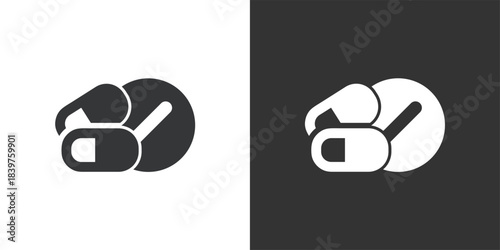 Pills and Tablets icon. Solid glyph series icon