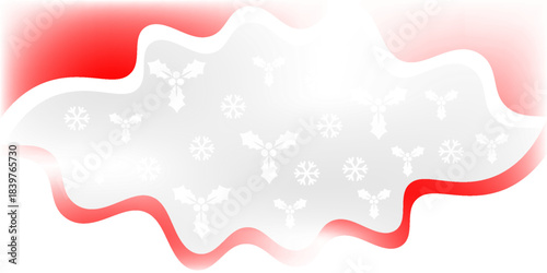 Snowfall overlay christmas background. Subtle flying snow flakes and stars on christmas red background. Festive snowfall overlay. Wide vector illustration.