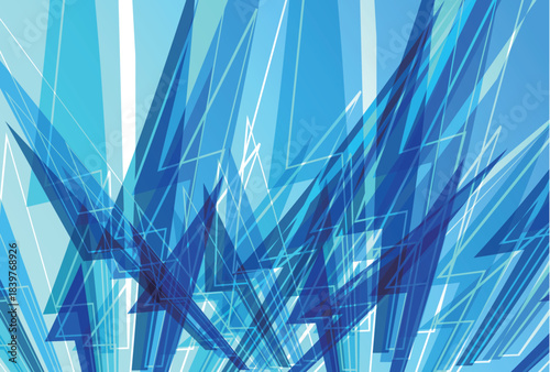 青　矢印　テクノロジー　模様　背景