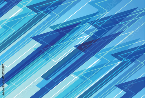 青　矢印　水色　模様　背景