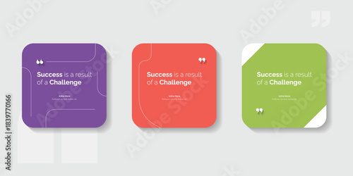 Creative Bubble testimonial banner, quote, infographic set. Social media post template designs for quotes. Empty speech bubbles, quote bubbles and text box