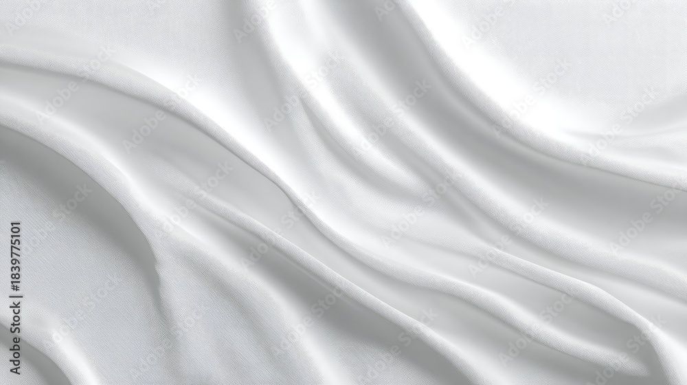 Fototapeta premium Clean White Background with Metallic Sheen and Abstract Art Hint for Luxury Brand Posters - opulent Aesthetics