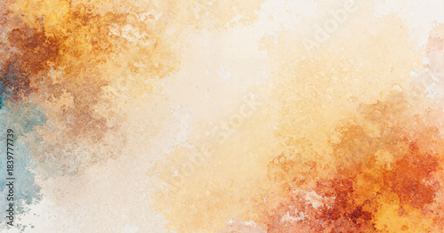 Pastel watercolor background with yellow tones.