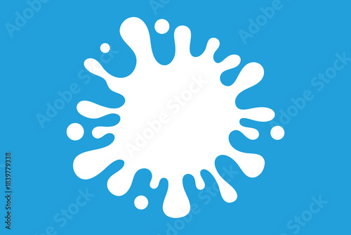 milk splash. splatter, drop, burst. vector illustration