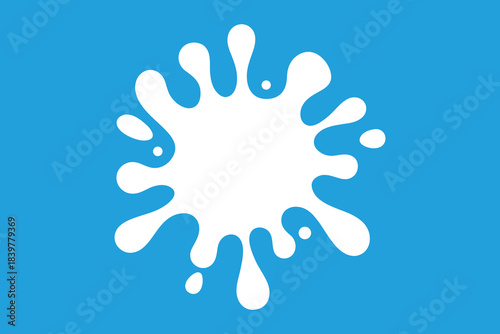 milk splash. splatter, drop, burst. vector illustration