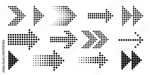 Wallpaper Mural PNG Dotted arrow collection on transparent background Torontodigital.ca