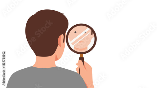 man with magnifying glass