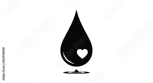 drop of oil on white background