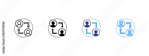 Replacement icon set multiple style collection