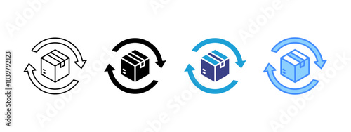 Replacement icon set multiple style collection