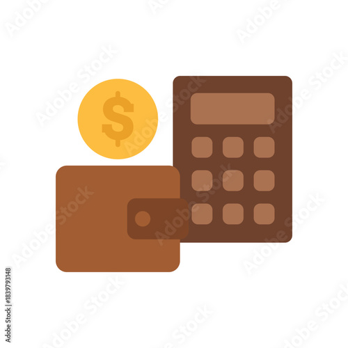 Flat Budget, Simple Home Finance Illustration