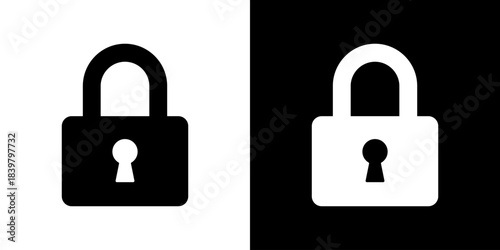 Lock Icon Vector Illustration. Flat Style Design Created For Creative Flexibility In Light And Dark Versions. 