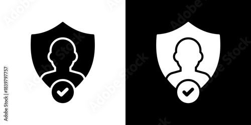 Authentication Icon Vector Illustration. Flat Style Design Created For Creative Flexibility In Light And Dark Versions. 