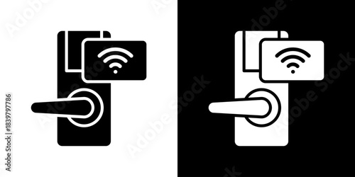 Keycard Icon Vector Illustration. Flat Style Design Created For Creative Flexibility In Light And Dark Versions. 