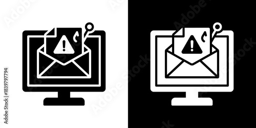 Phishing Icon Vector Illustration. Flat Style Design Created For Creative Flexibility In Light And Dark Versions. 